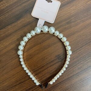 Adrienne Vittadini Bridal Pearl Hair Accessory Headband